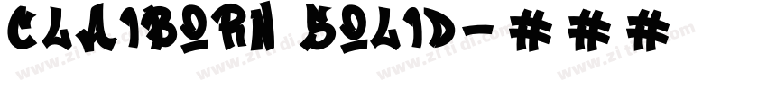 claiborn solid字体转换